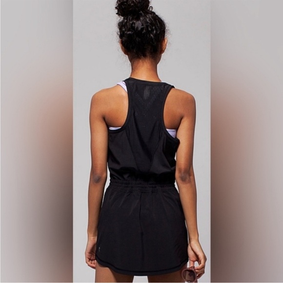 Ivivva By Lululemon Black Ready Set Goal Athletic Dress Girl Size 10 - Picture 2 of 13